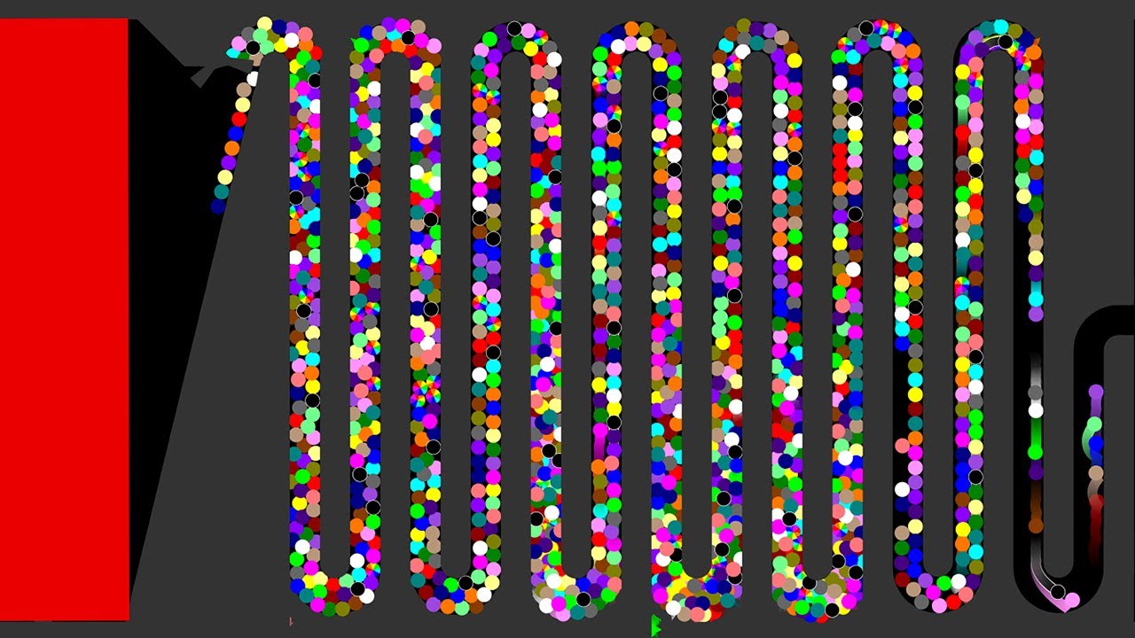 Don't Touch The Red - The Scriptless Marble Race in Algodoo