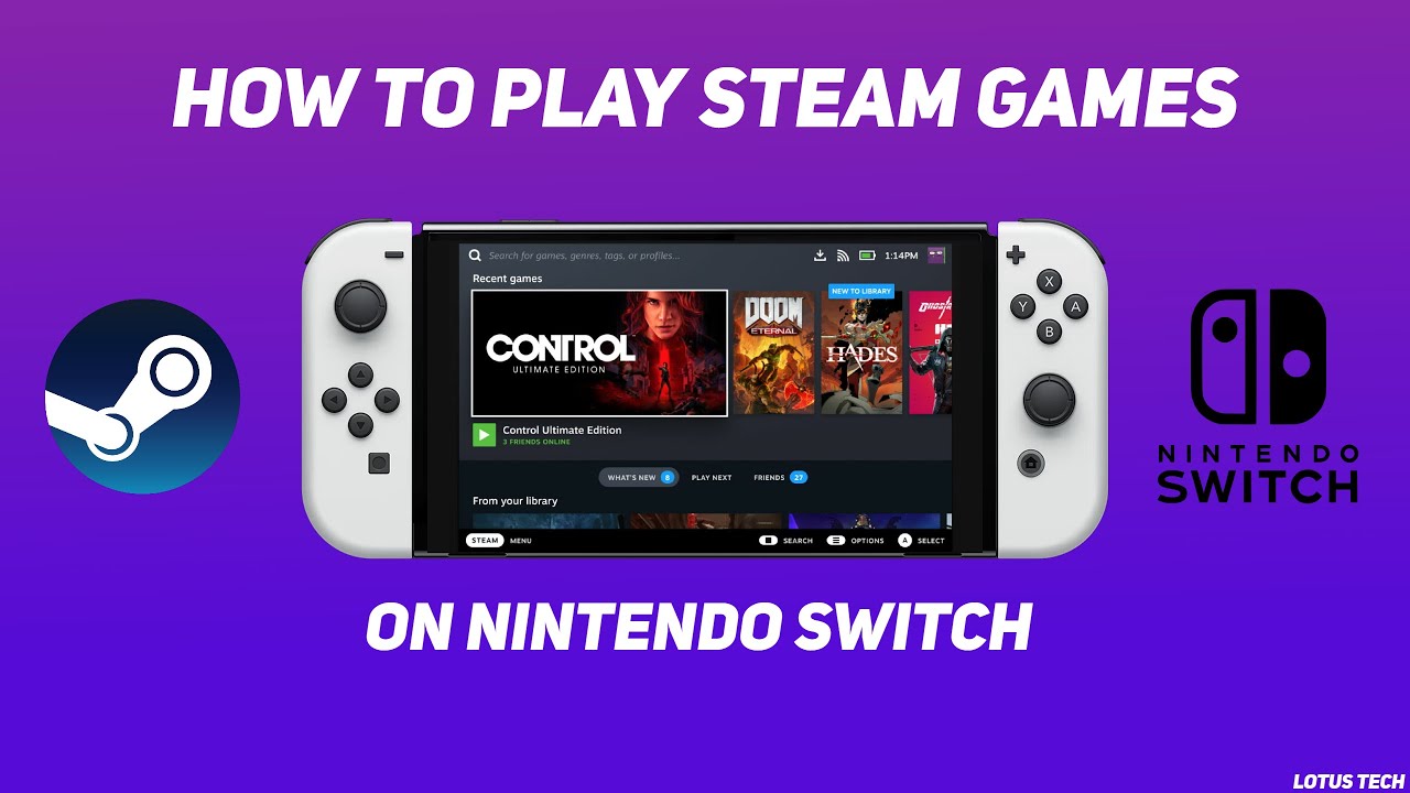 Как играть в игры Steam на Nintendo Switch