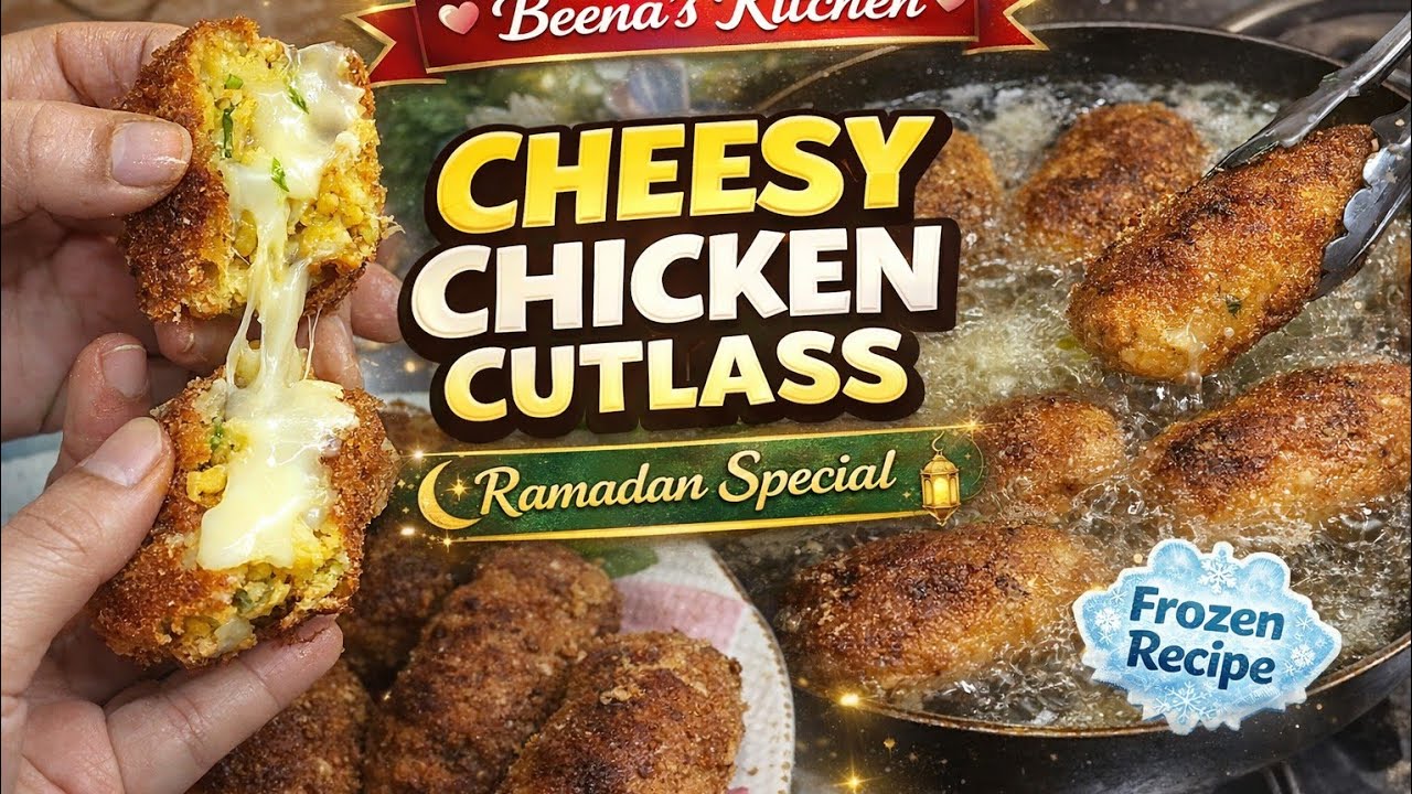 Cheese Filled Chicken Cutlass|Crispy &Juicy|Ramadan Special With Beena
