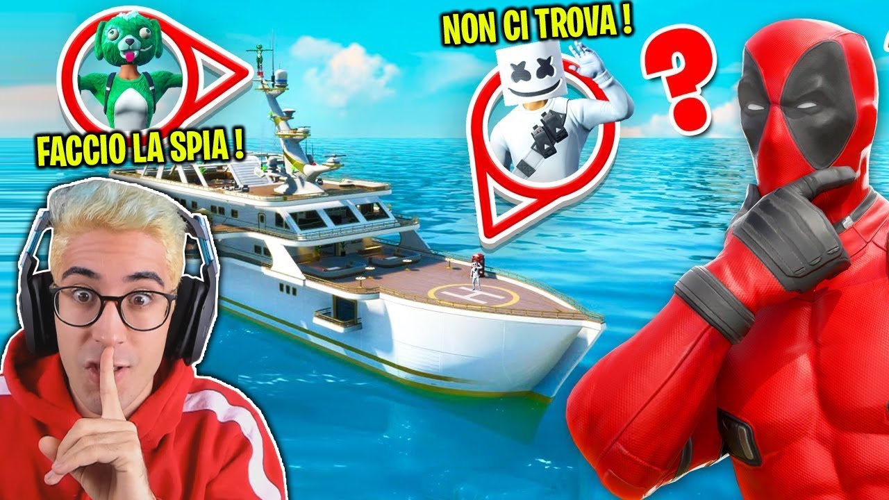 FAI LA SPIA O MU0Rl nel NASCONDINO di DEADPOOL su FORTNITE (100% FURBIZIA)