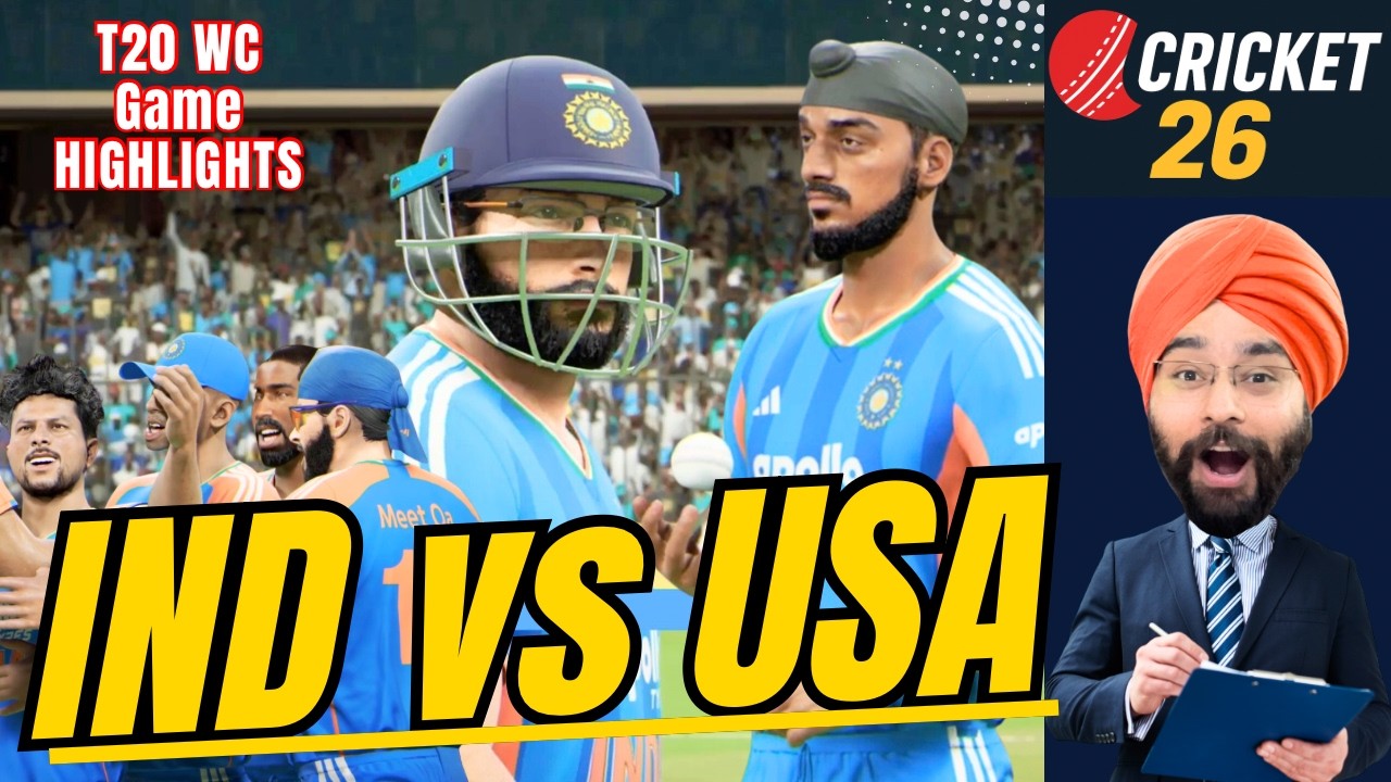 IND vs USA T20 Cricket WC Highlights | I & Arshdeep Destroyed The Opposition - Cricket 26
