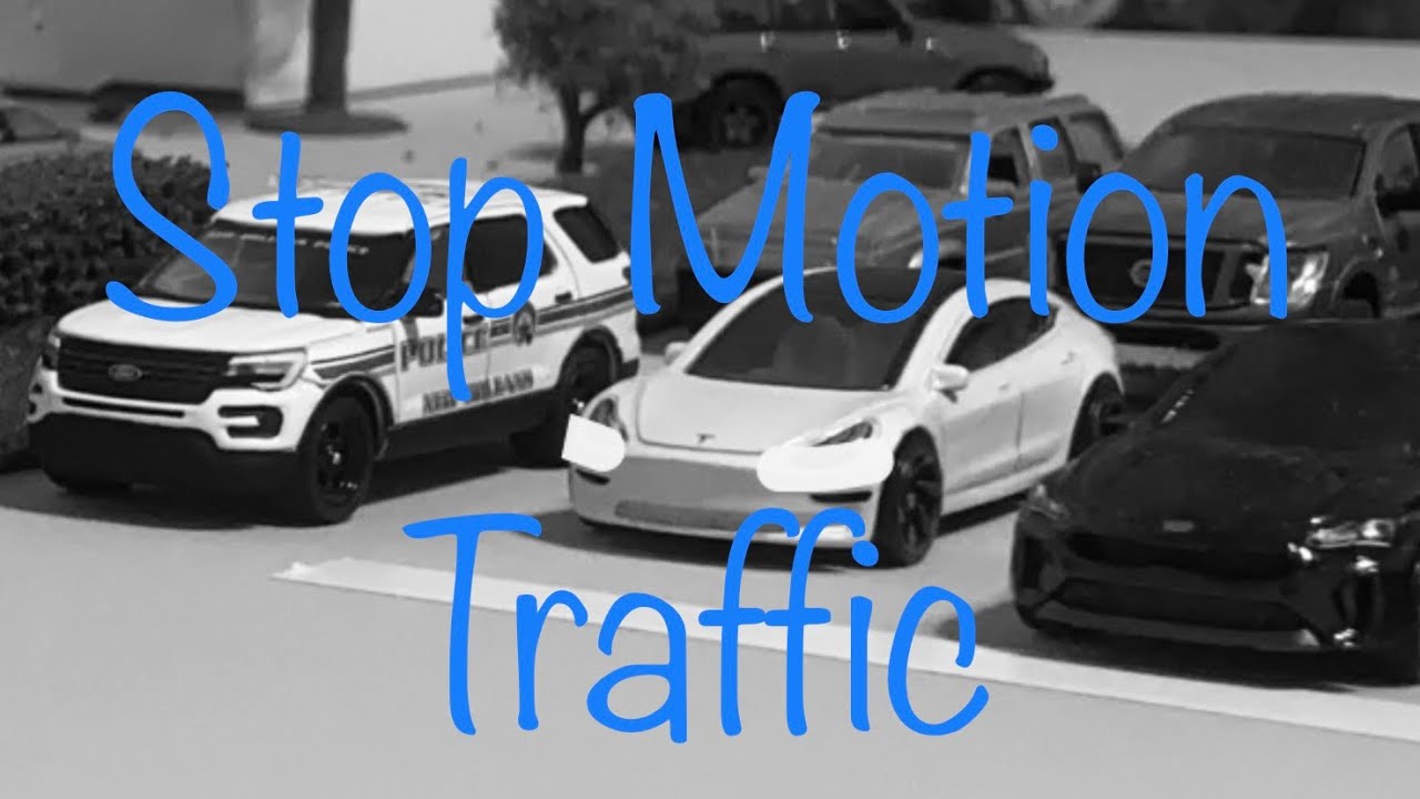 (Stop Motion) - Traffic at Pinewood Ave and W. Florence Blvd (Diecast 1:64 Scale Intersection)