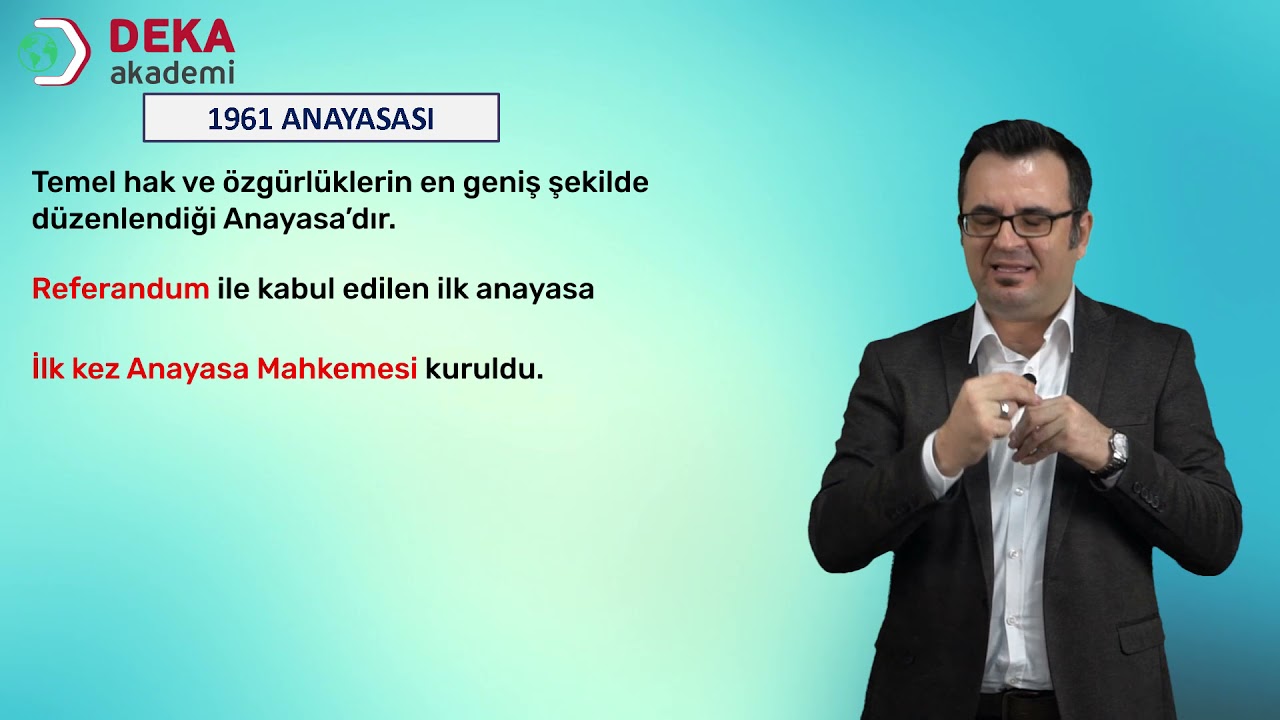 134 - Kpss - Tyt / Ayt - Yumuşama Döneminde Türkiye'de İç Politik Gelişmeler - Birol Yetimoğlu