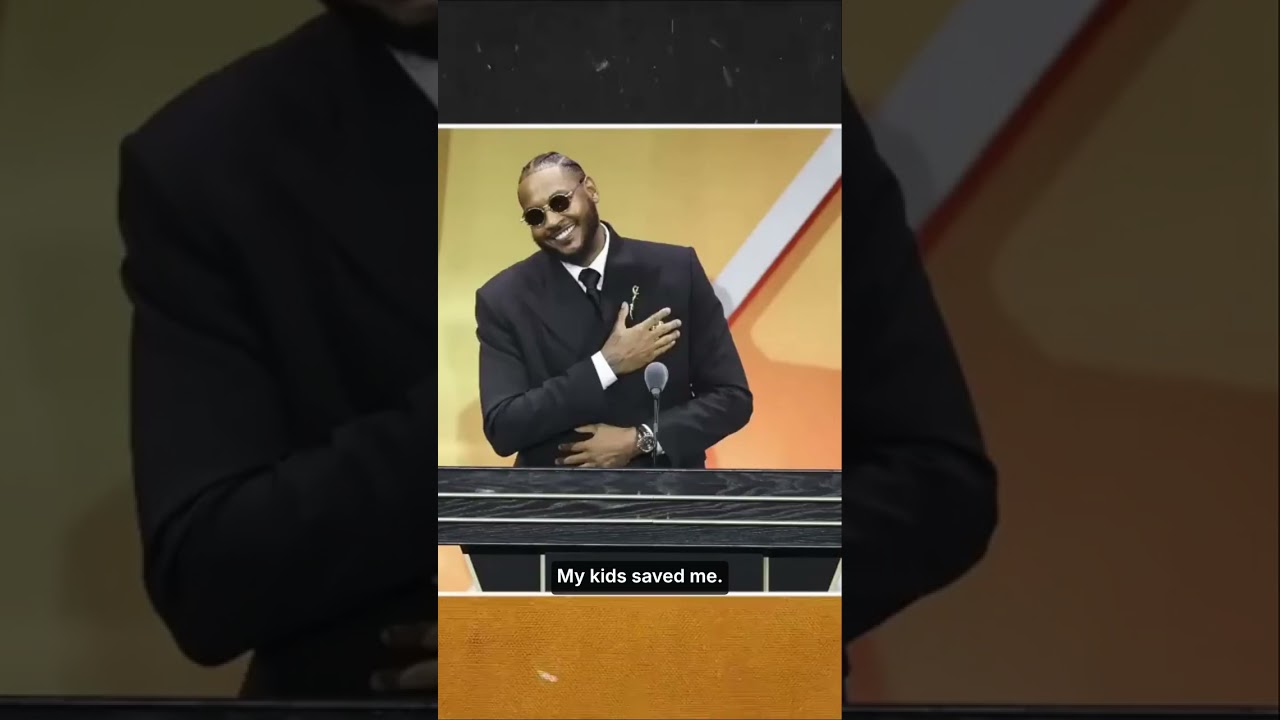 Carmelo Anthony's Emotional Speech: 