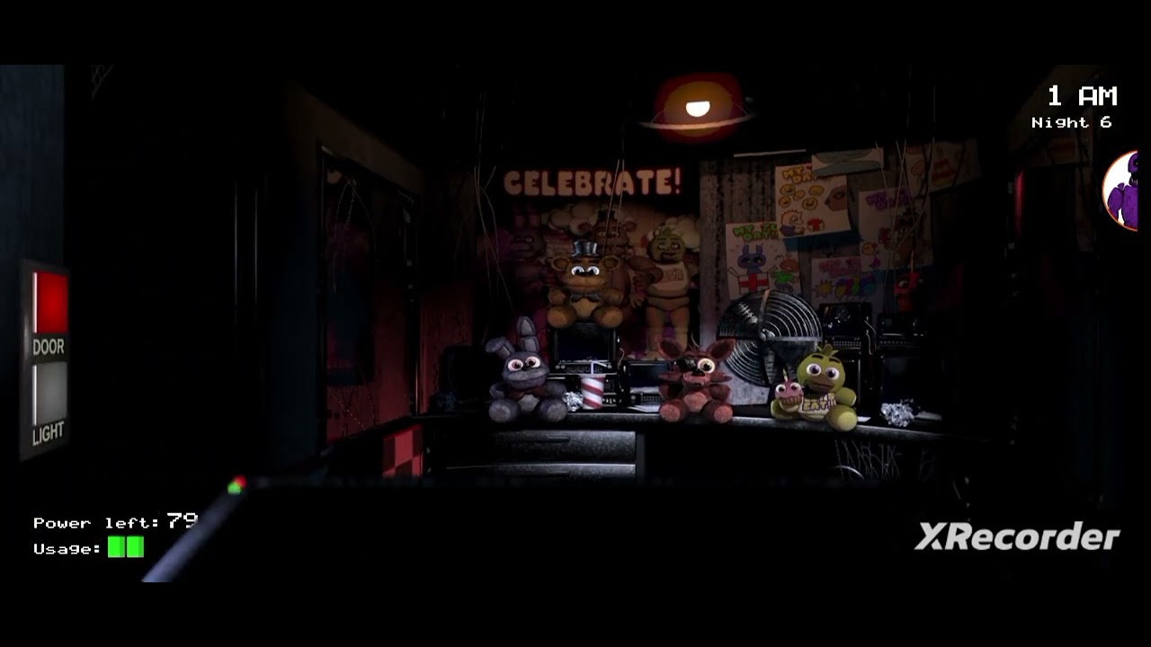 Zerando a noite 5 6 e 7 de fnaf 1 (eu ganhei?.......)