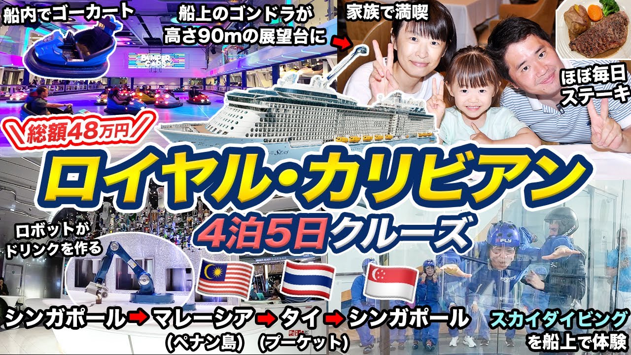 ロイヤル・カリビアン4泊5日クルーズ記！過去最大の大型豪華客船に家族で乗船【Spectrum of the Seas】