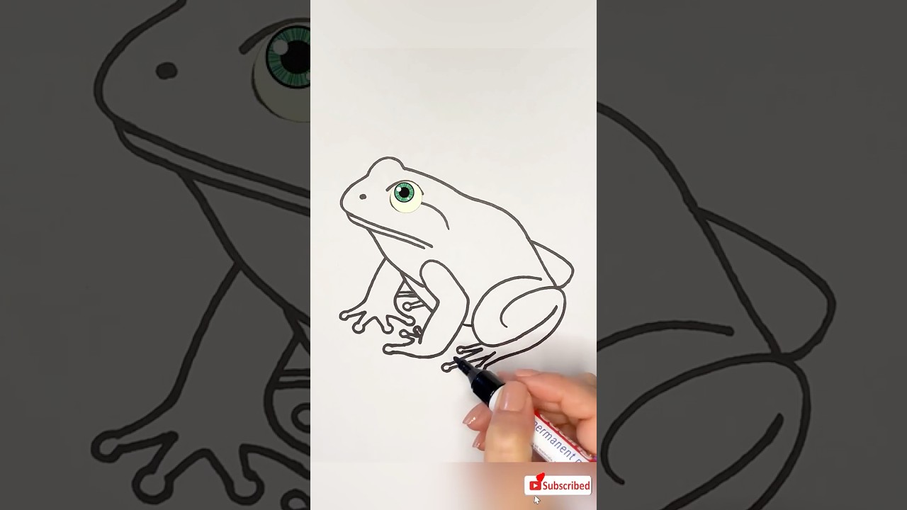 Let's Draw a Cute Frog: Easy and Fun Drawing Tutorial! 🐸🎨