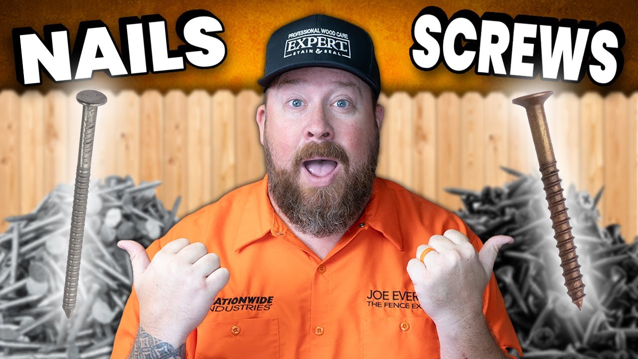 NAILS vs SCREWS - Which Is Best For Fence Building?