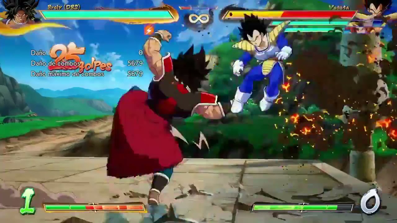 DBFZ- Broly DBS 1.28 New combo routes. float, optimizing combo & 214L/M/S