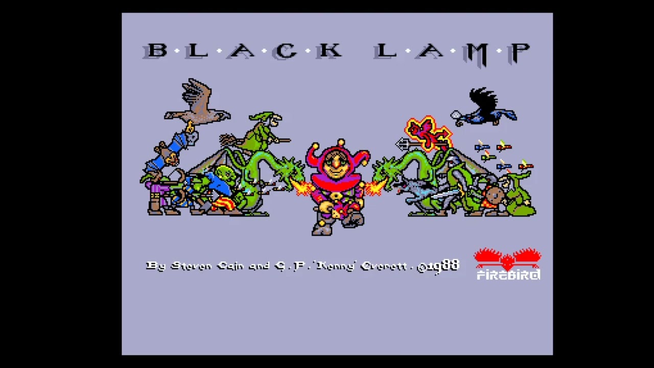 Amiga Floppy Disk Loader Firebird Black Lamp 1988