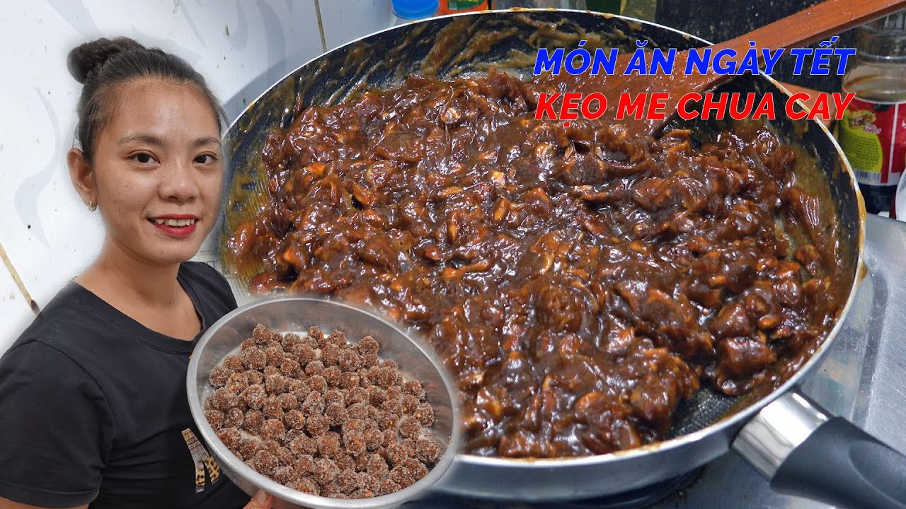 Món ăn ngày tết|Cách làm kẹo me chua cay đãi khách dịp tết