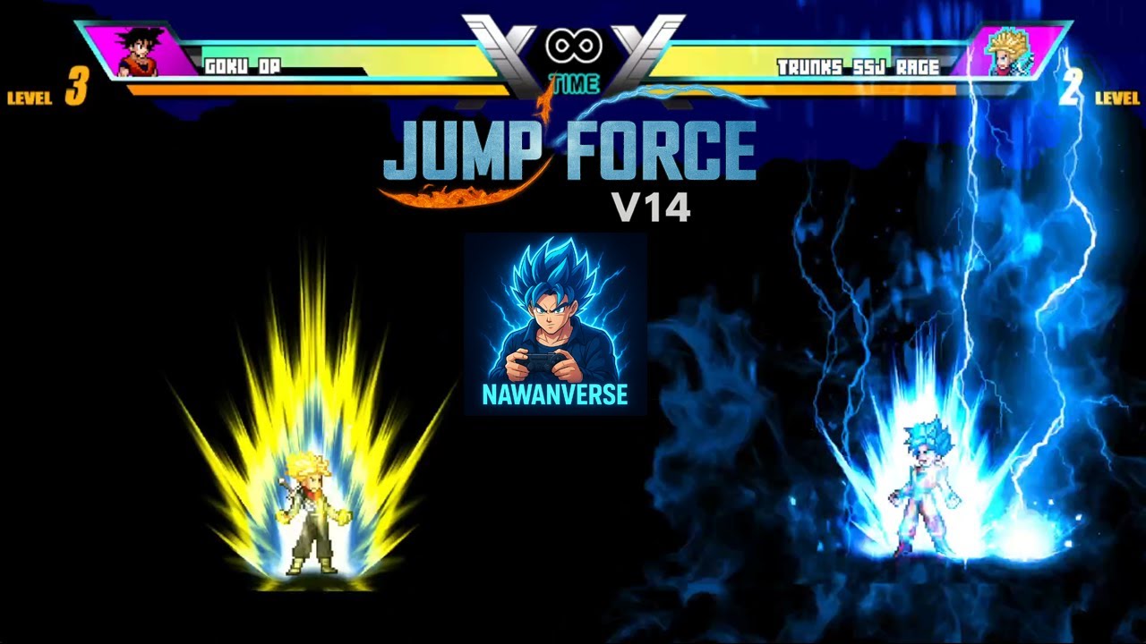 Jump Force Mugen V14 - Anime Battle Terheboh!! 🔥 Goku OP VS Trunks SSJ Rage - Siapa Paling Kuat!?