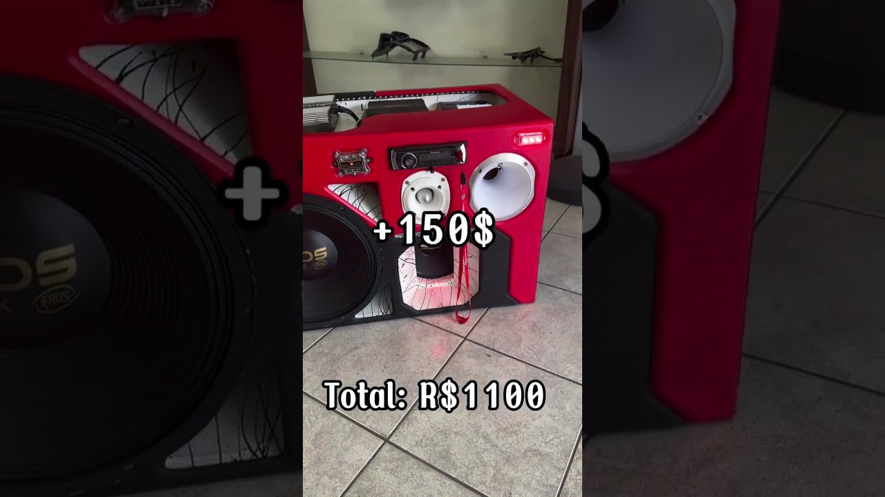 QUANTO CUSTA MONTAR UMA CAIXA DE SOM 4 VIAS GRAVE DE 15!