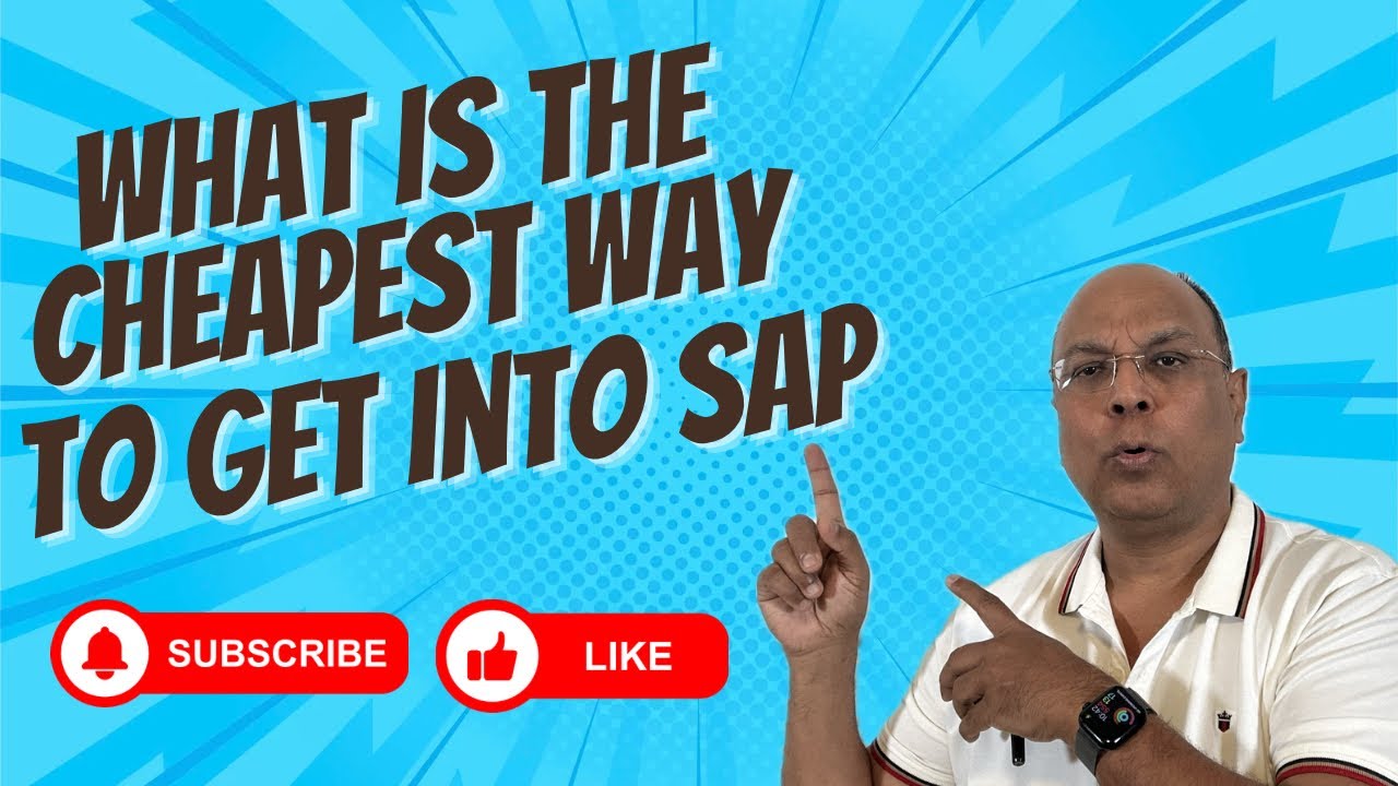 What is the cheapest way to become a SAP Consultant .