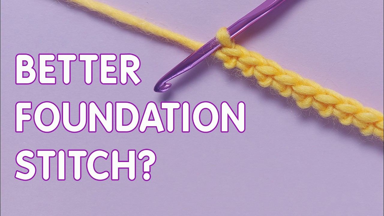 5th Different Chainless Foundation! Foundation Single Crochet  Tutorial