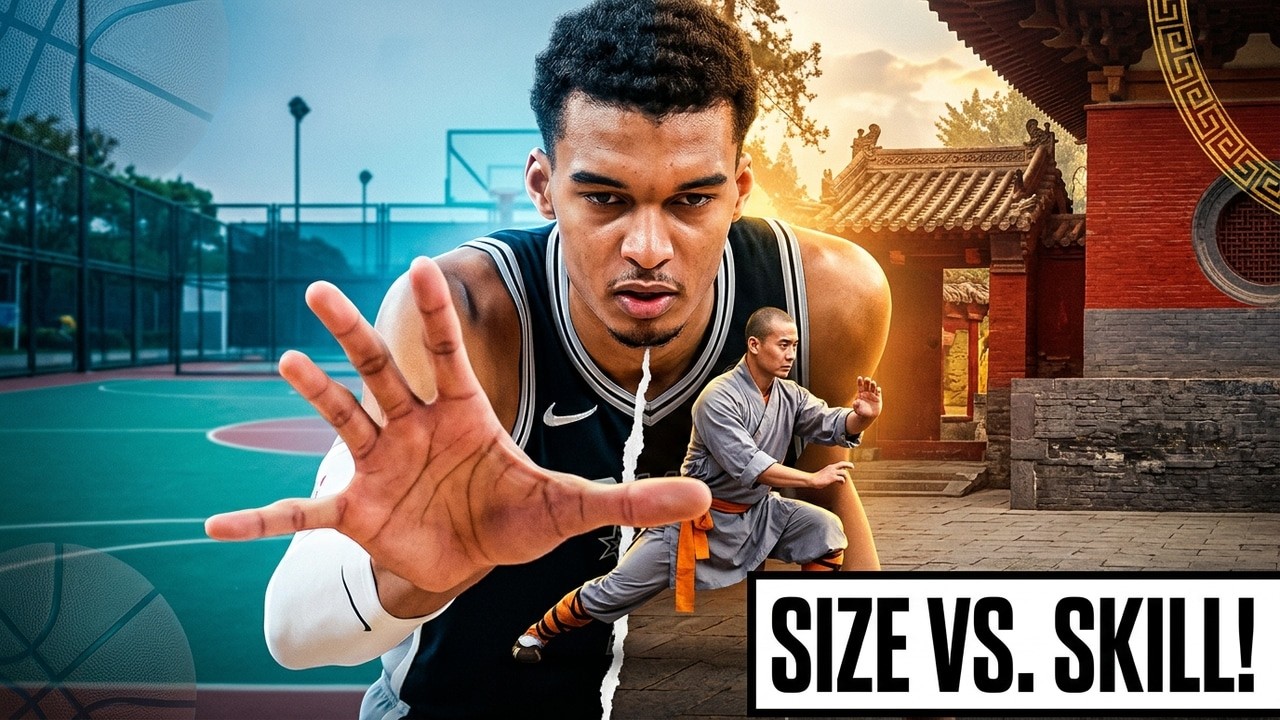 7'4 Victor Wembanyama vs. 5'10 Shaolin Monk in China!