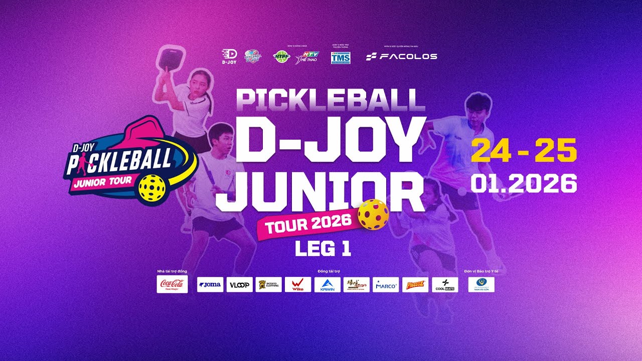 🔥 PICKLEBALL D-JOY JUNIOR TOUR 2026 – LEG 1 | DAY 1