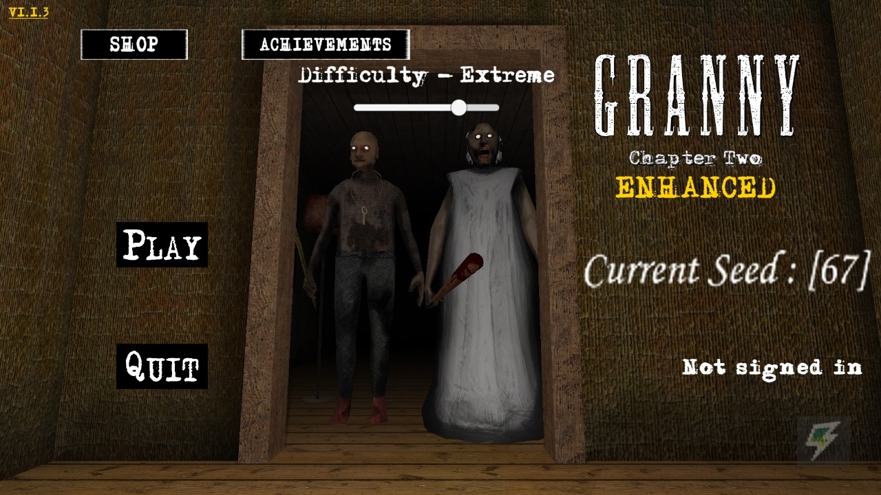 Granny 2 Enhanced - Extreme Mode Seed 67 in 3 Minutes (Boat Escape)