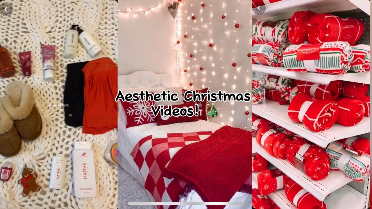 Aesthetic Christmas room transitions, hauls, shopping and grwms! 🎄❄️🎅🏼