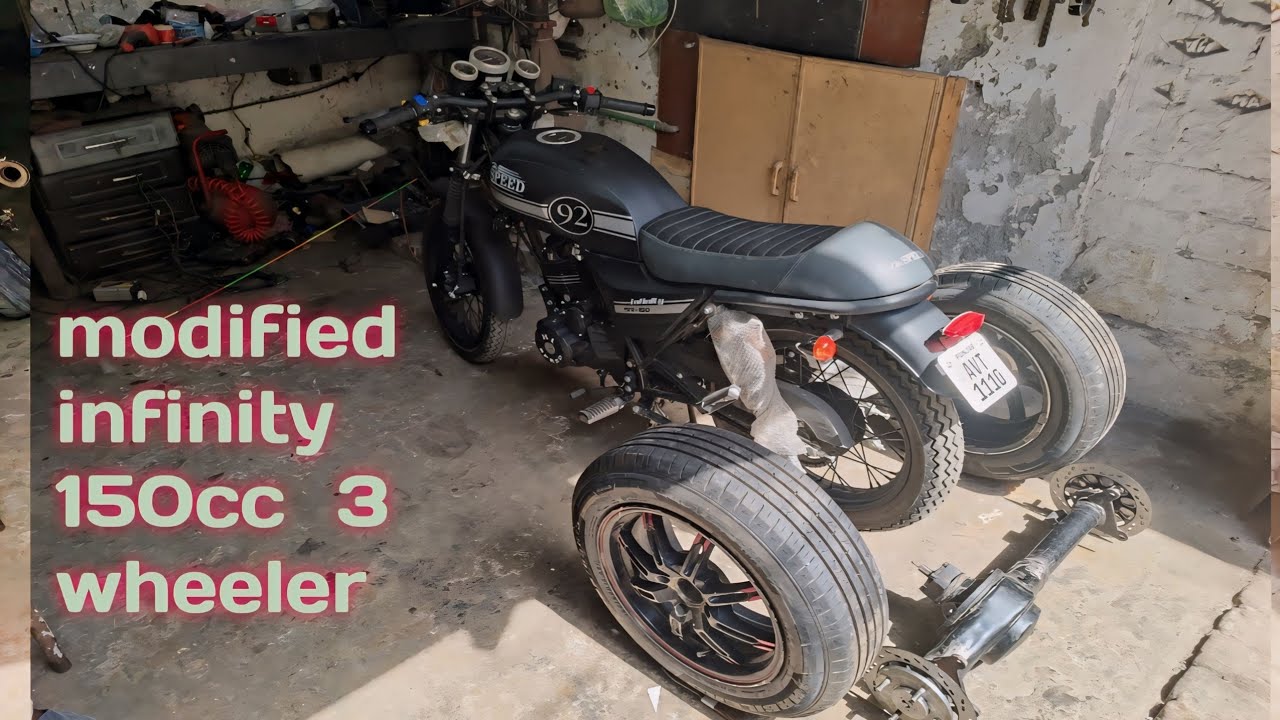 custom trike, motorcycle + car wheels | part 1