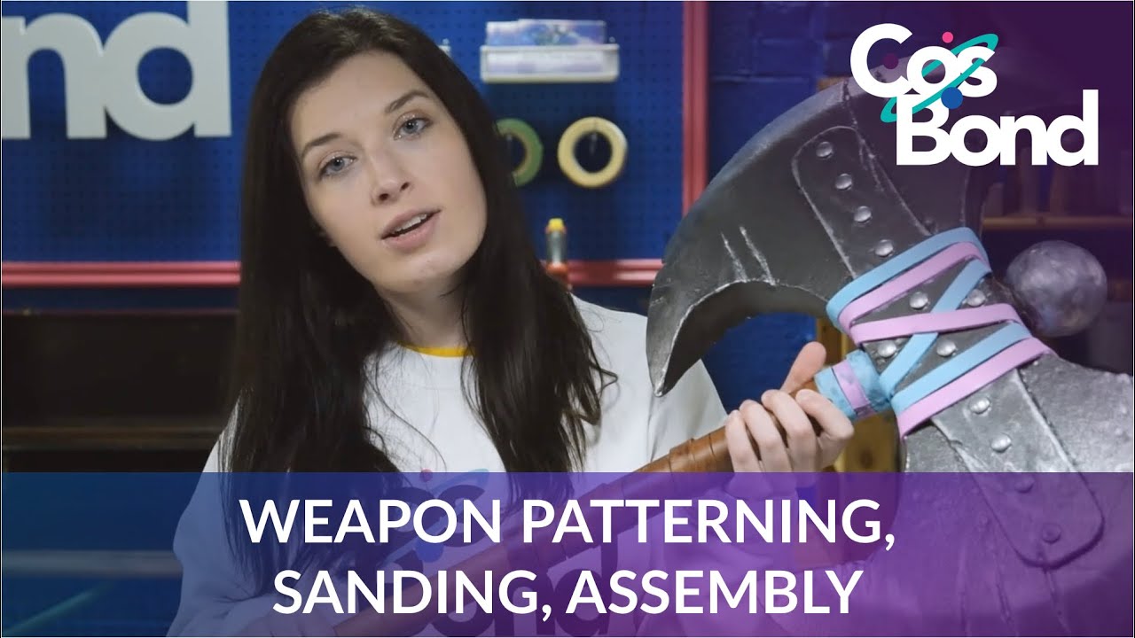 Foam Cosplay Weapon Patterning, Sanding, and Assembly - Astrid's Axe Tutorial Series Pt. 1