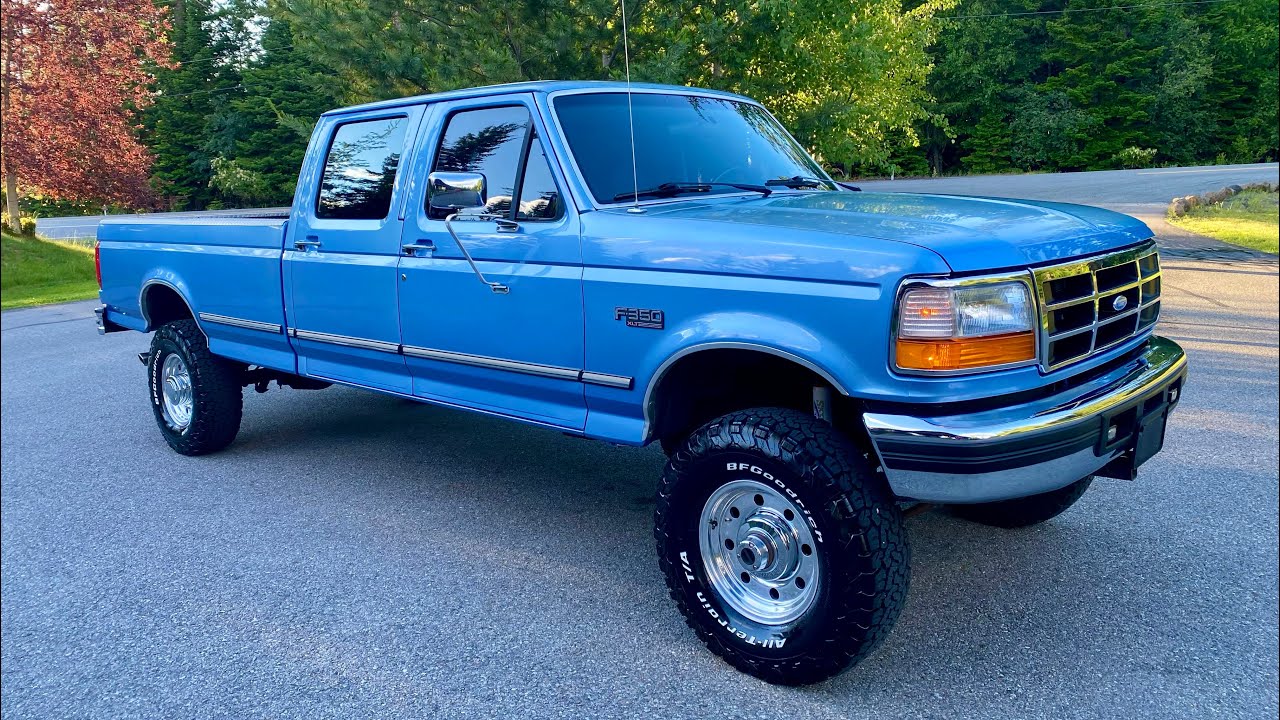 Ford F-350 XLT Crew Cab 4x4 1996 года. Прогулка и вождение
