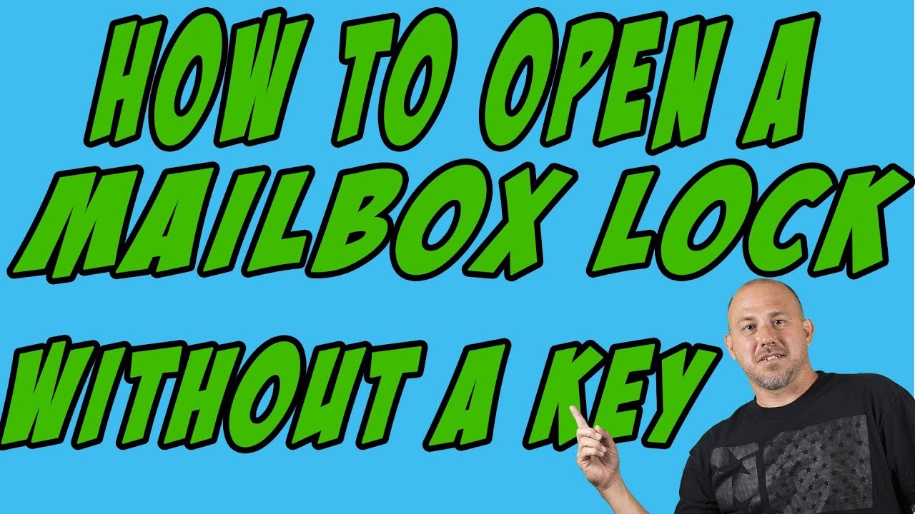 How To Open A Mail Box  Lock | Replace A Mail Box Lock