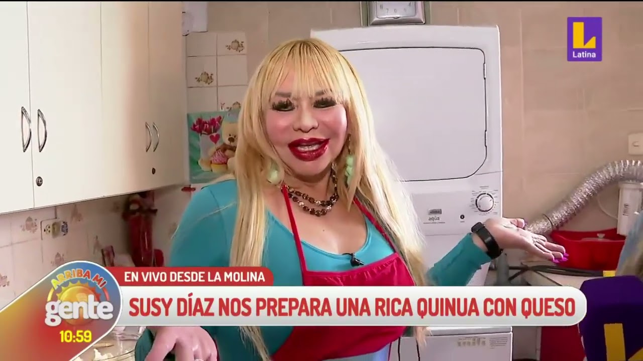 Susy Díaz nos prepara una rica quinua con queso 😋además nos hace un tour en su casa🏡.
