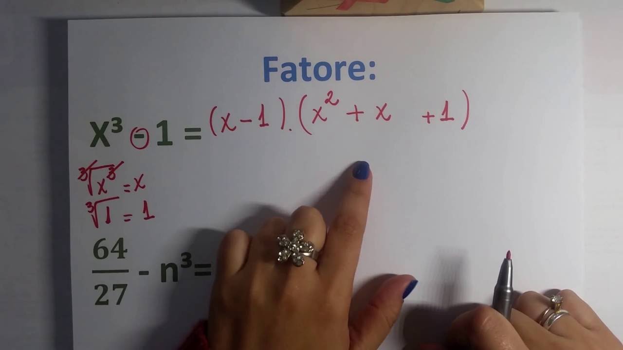 Fatoração - Diferença de dois cubos