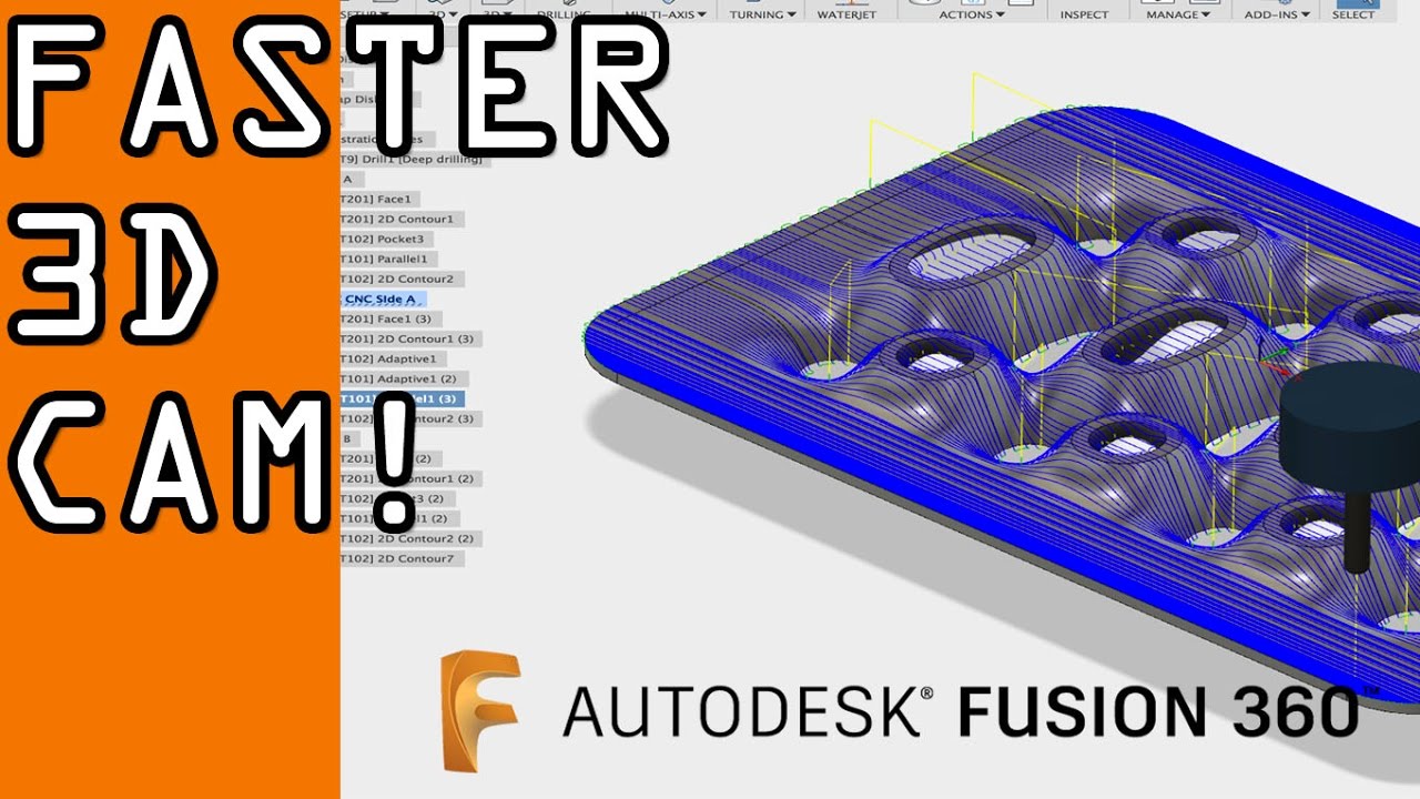 Fusion 360: Reducing Cycle Time on 3D Toolpaths!  FF61