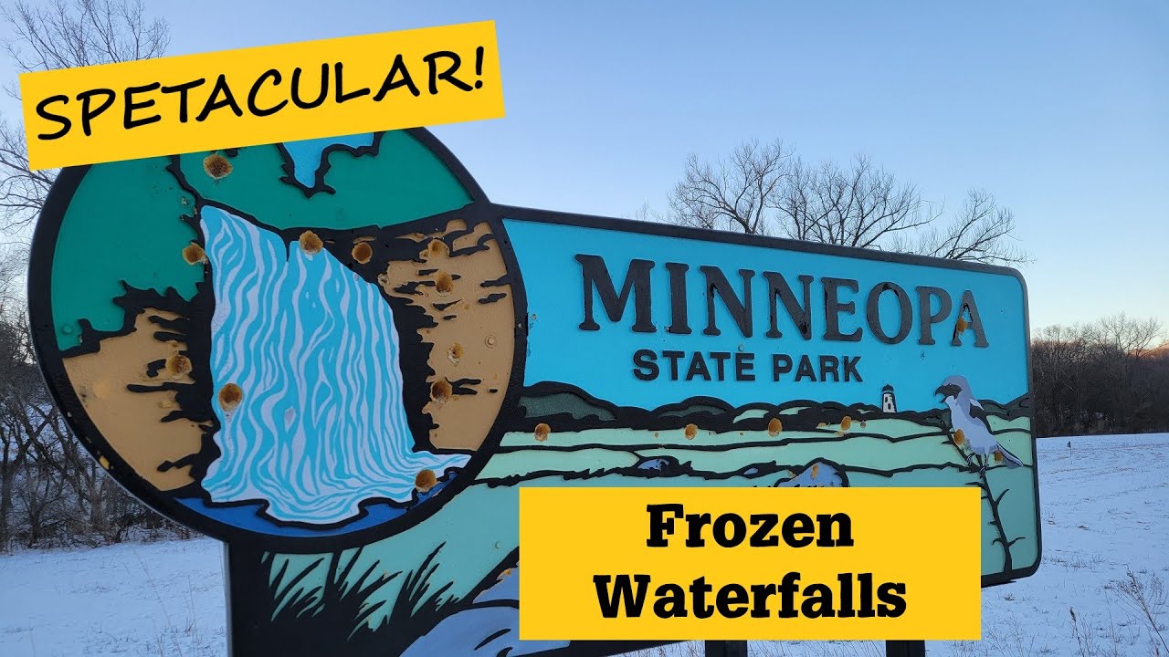 Frozen Waterfalls in Minneopa State Park