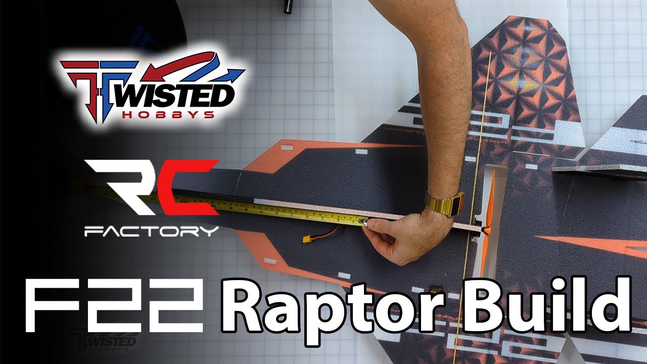Twisted Hobbys — F-22 Raptor — сборка и первый полёт