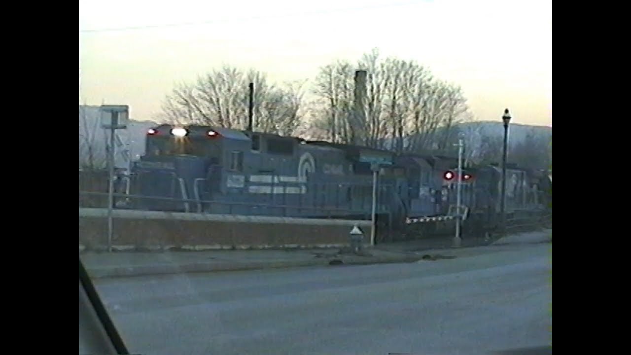 Conrail Drive-by. Newburgh, NY. February 18, 1995.