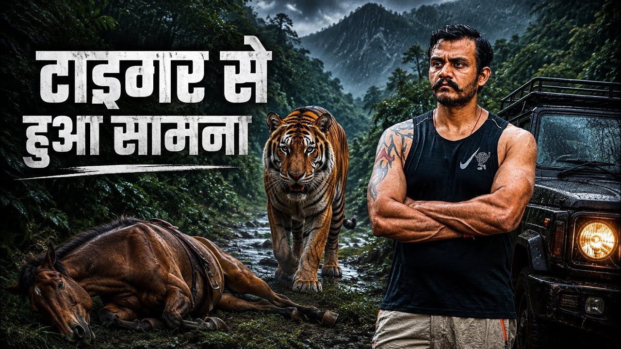 Jungle Camping | रामनगर का टाइगर जिसने मारा घोड़े को | Tiger Spoted
