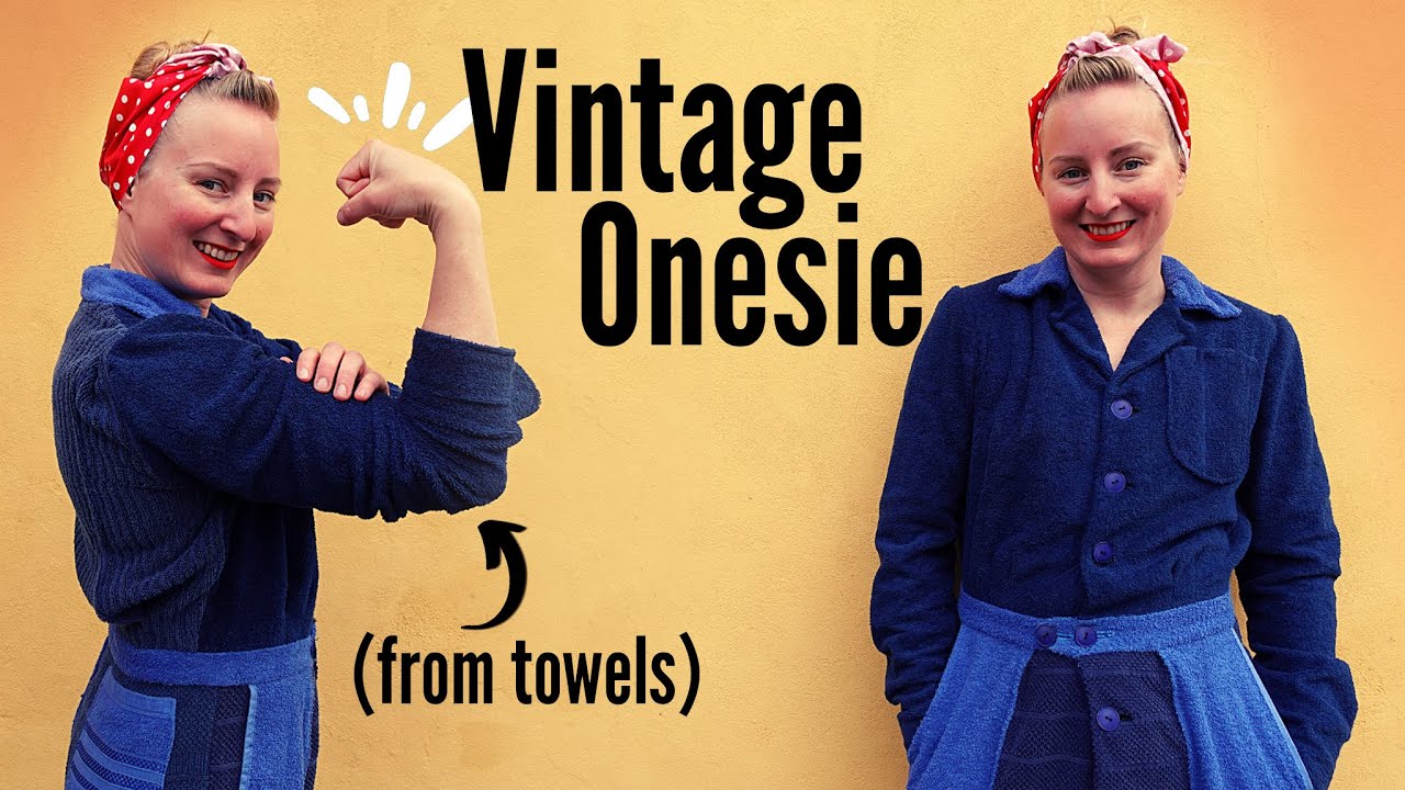 Recycling Rosie: Making a 1940s Air Raid Suit...From Towels!
