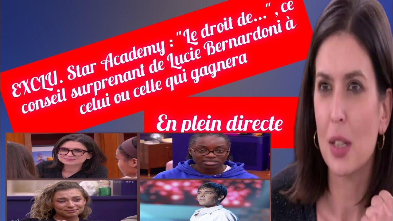 🚨 ⚠️🔴 LE CONSEIL DE LUCIE BERNARDONI QUI FAIT DÉBAT AVANT LA FINALE