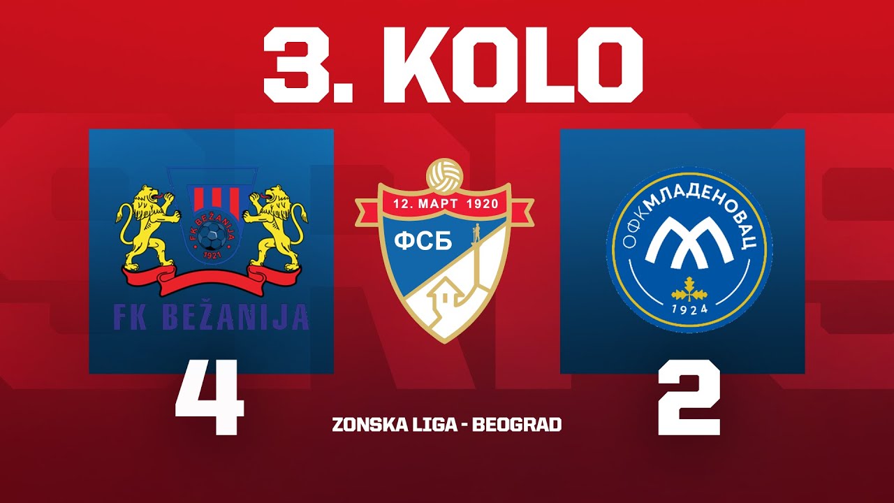 BEŽANIJA - OFK MLADENOVAC  (06.09. 2025.) Zonska liga Beograd, 3. Kolo