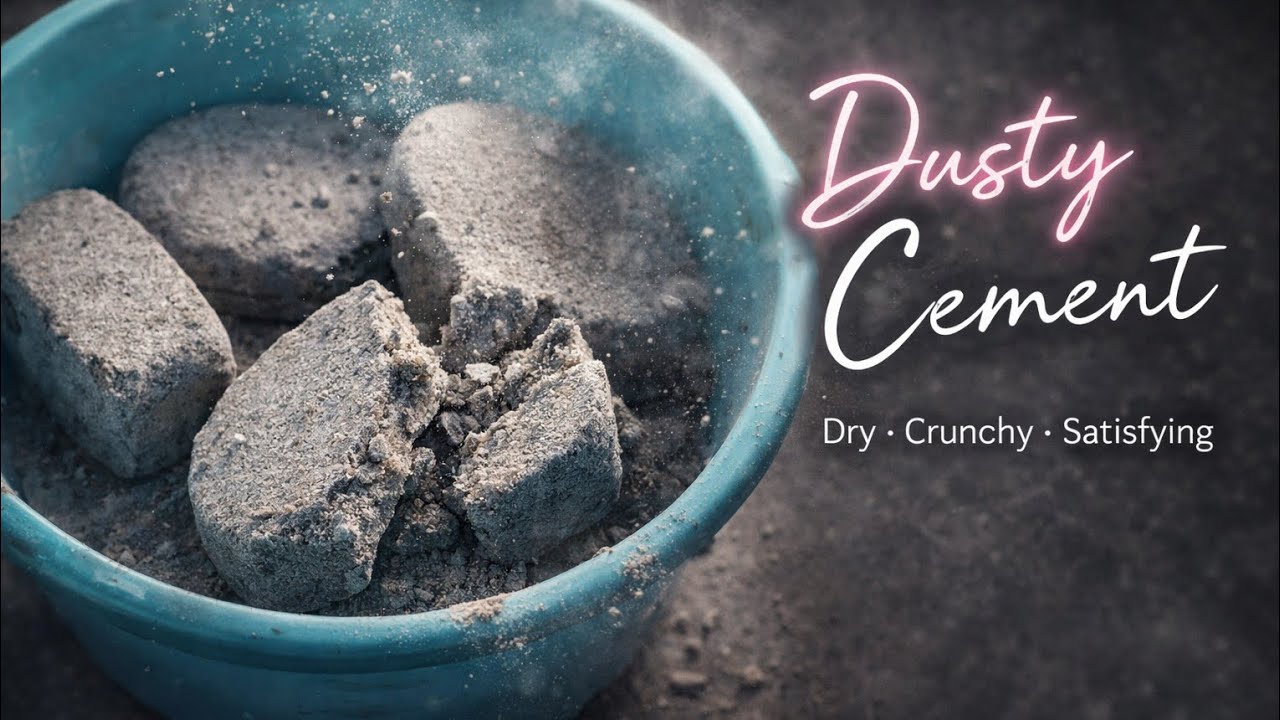 🔥 Dry & Damp Sand Cement Crumbling — Super Satisfying Dusty ASMR 💥