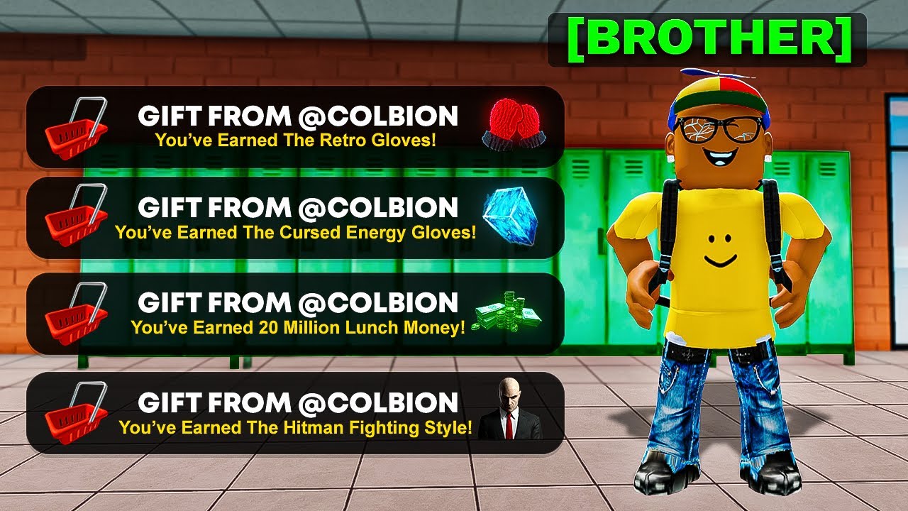 I Upgraded My Little BROTHER's Roblox Fight in a School Account!