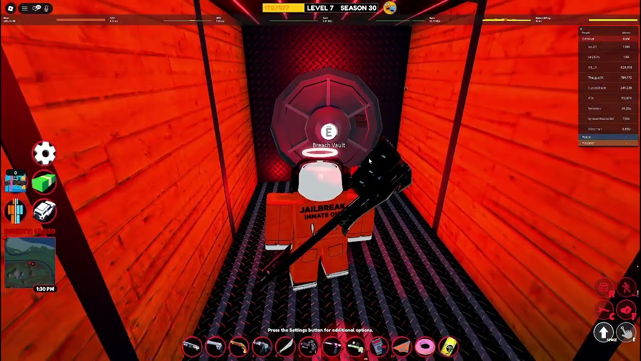 playing some jailbreak before the 31 season