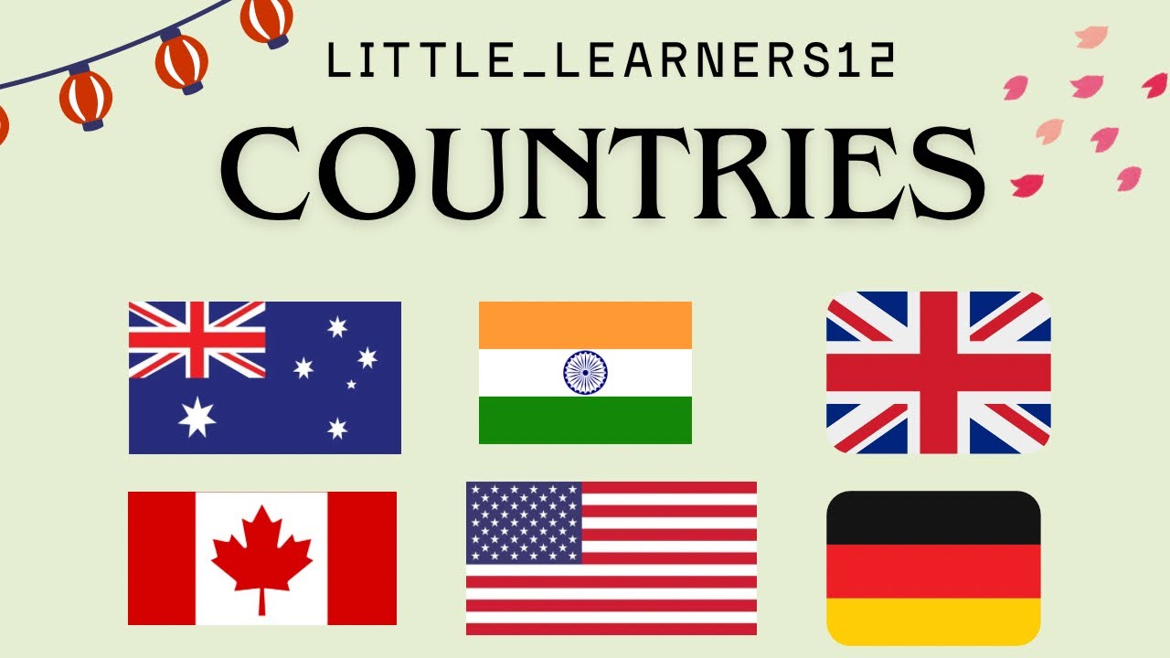 Learn different Countries names | #countries #kidsvideos 