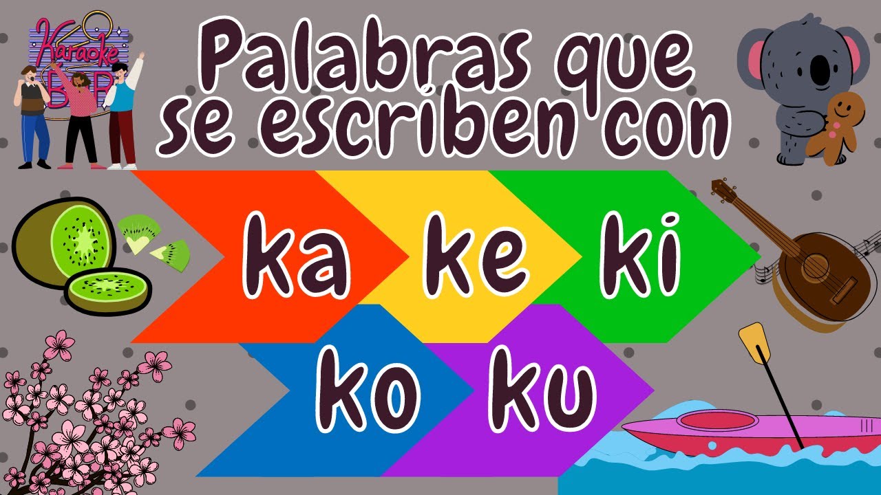 PALABRAS QUE SE ESCRIBEN CON KA KE KI KO KU - KA KE KI KO KU