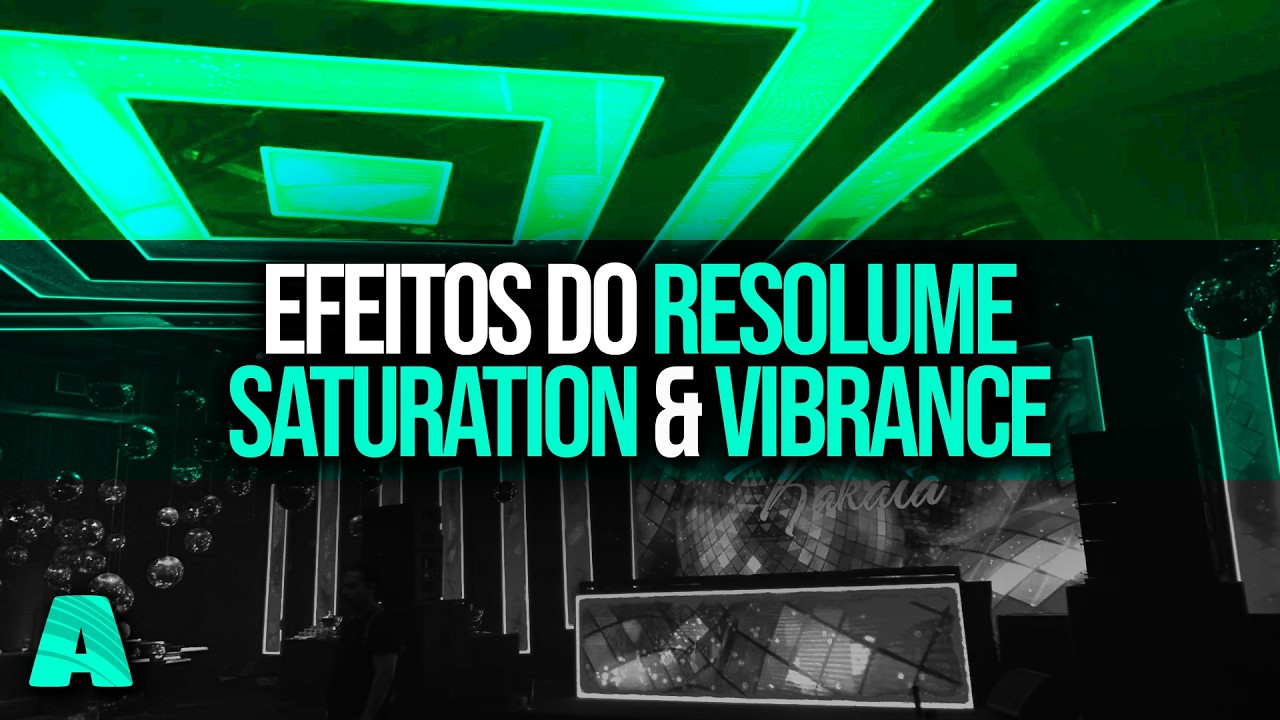 COMO DEIXAR VÍDEO PRETO-E-BRANCO NO RESOLUME ARENA | #EDR SATURATION & VIBRANCE