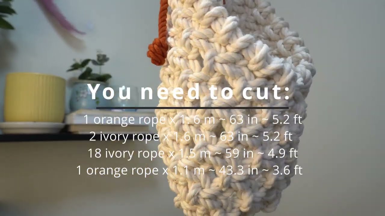 DIY Macrame plant hanger| Super easy and simple for macrame beginners.