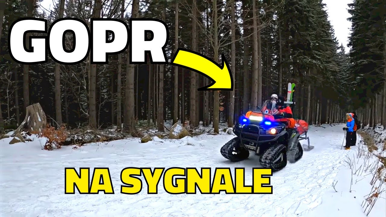 Akcja GOPR podczas zejścia ze SCHRONISKA SAMOTNIA W KARKONOSZACH! OBY TO BYŁY TYLKO ĆWICZENIA!