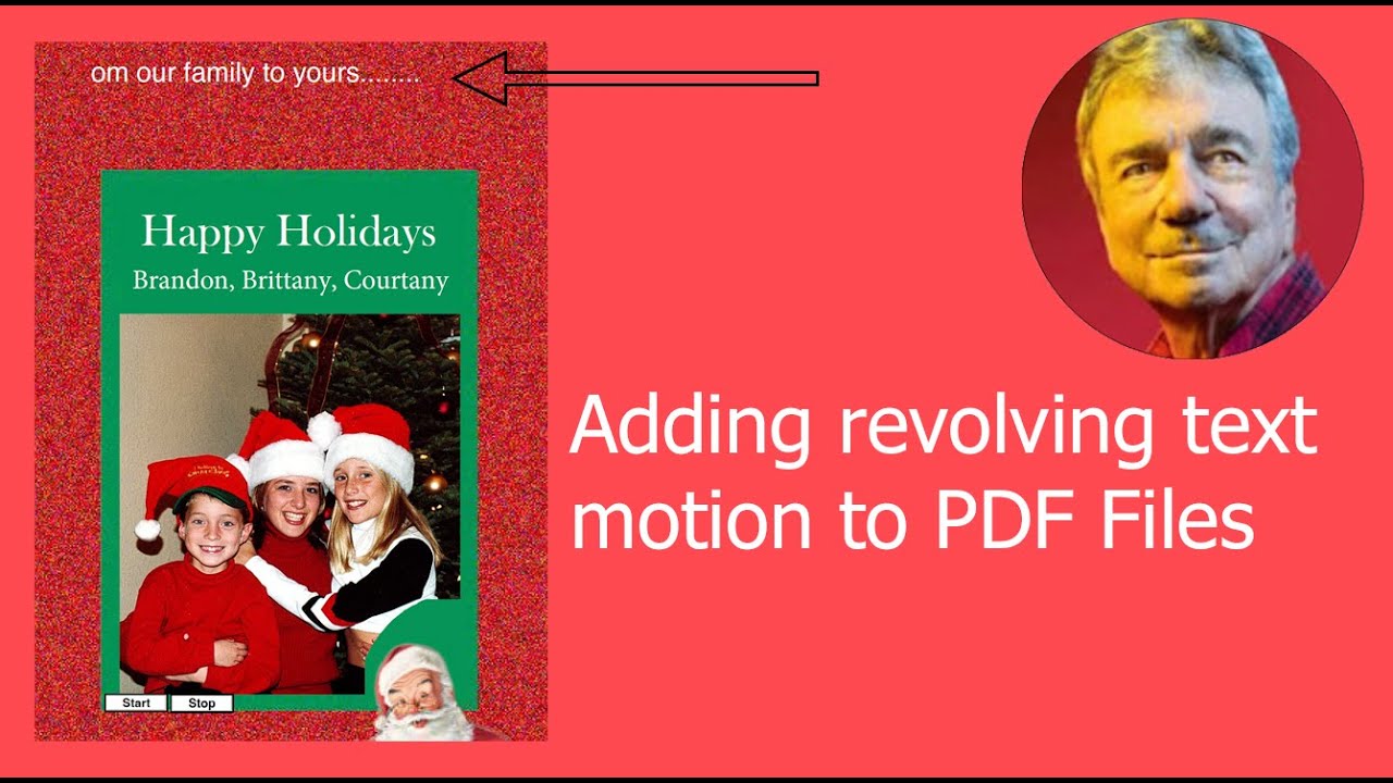 Creating revolving motion text