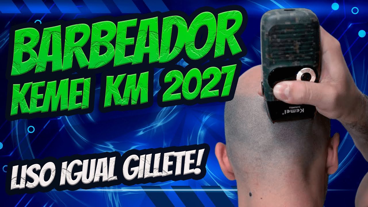 MUITO EFICIENTE NO CORPO TODO! Barbeador Kemei Shaver Km 2027