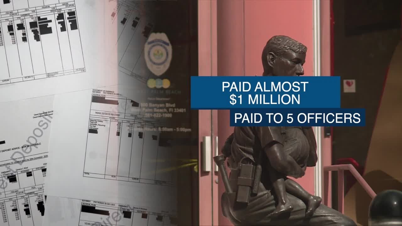 5 West Palm Beach officers made $1M on paid leave