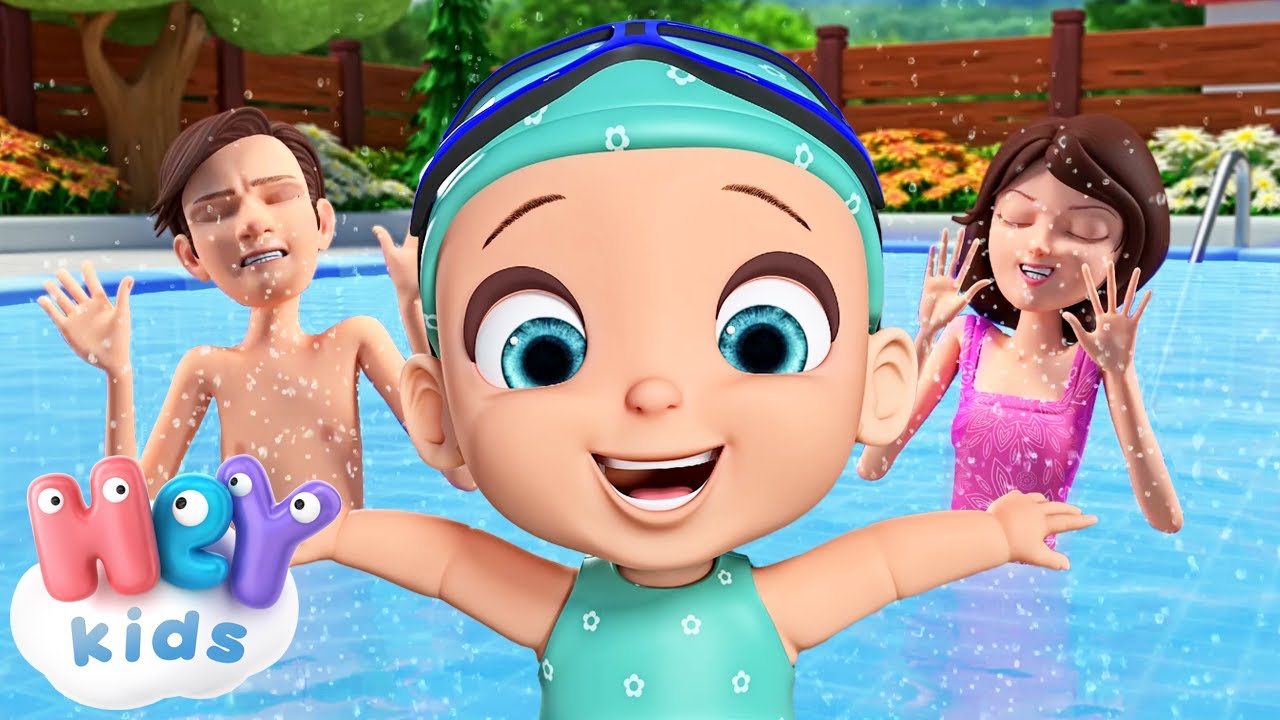 Swimming song for kids 🏊 Swim like a little fish | HeyKids - Nursery Rhymes