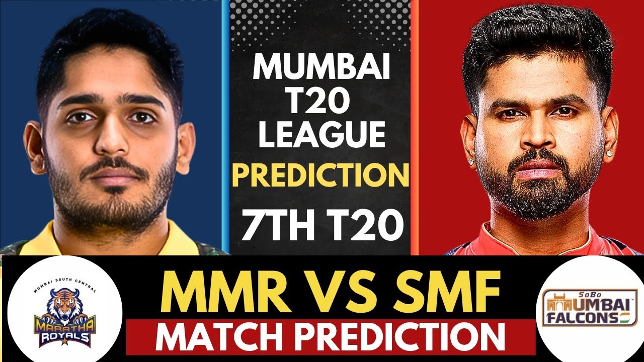 MMR vs SMF - 7th T20 Match Prediction 🦁 | Maratha Royals vs Mumbai Falcons | Mumbai T20 2026